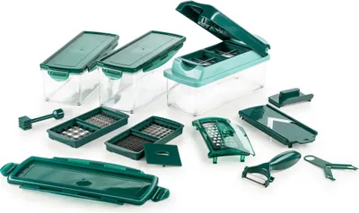 Produktbild von Nicer Dicer Plus | Set 18-tlg. : Smaragdgrün