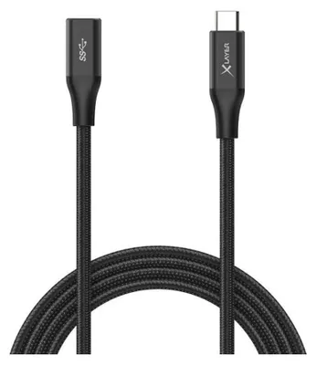 Zdjęcie produktu dla XLayer 219851, 1,5 m, USB C, USB C, USB 3.2 Gen 2 (3.1 Gen 2), 10 Gbit/s, Czarny