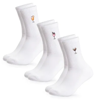 Produktbild von Occulto Damen & Herren Motiv Tennissocken 3er Pack (Modell: Robin)