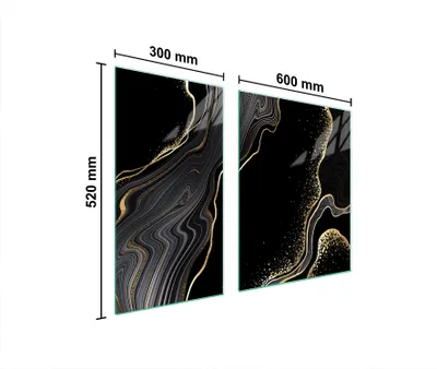 Produktbild von Glasschutzplatte Für Herd 90X52 Marmor