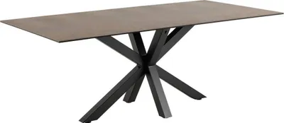 Image de Heaven table de salle à manger 100x200cm marron.