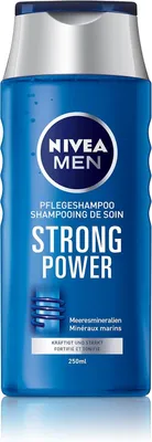 Produktbild von Nivea Shampoo Men Strong Power kraftloses Haar wird vitalisiert 250ml 4er Pack