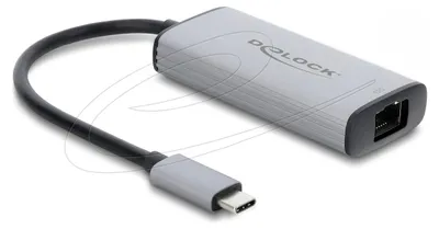 Zdjęcie produktu dla Adapter sieciowy DELOCK USB Type-C 10 Gigabit LAN 1 x RJ45