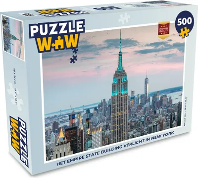 Obrázok produktu pre MuchoWow® Puzzle 500 ks Osvetlenie Empire State Building v New Yorku