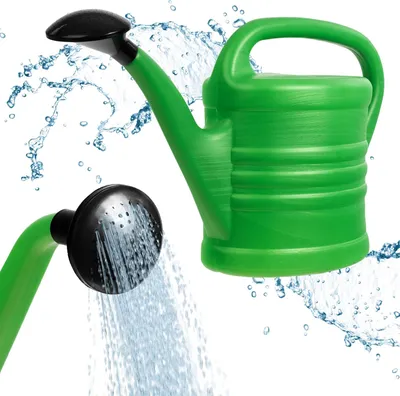 Immagine prodotto di Grande annaffiatoio in plastica per interni ed esterni - perfetto per piante e giardinaggio (5 litri)