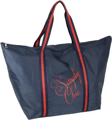 Produktbild von XXL Damen Shopper Tasche Schultertasche schwarz oder blau - Multifunktionale große Tasche
