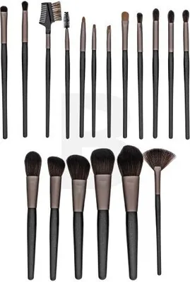 Produktbild von MIMO Makeup-Pinselset Schwarz 18-teilig Pinselset