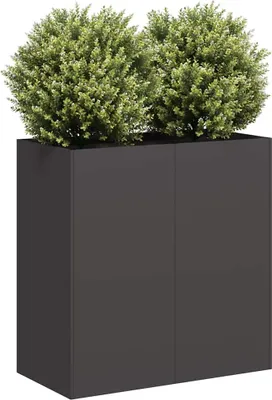 Produktbild von Maison Exclusive - Pflanzkübel Schwarz 80x40x80 cm Kaltgewalzter Stahl