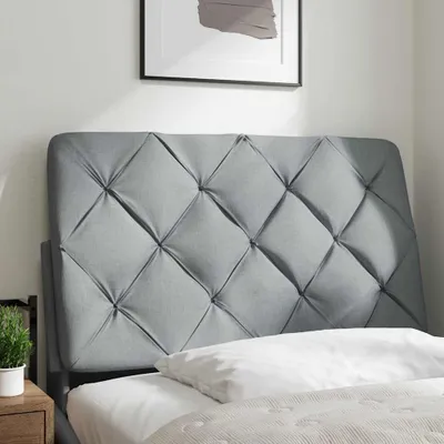 Immagine prodotto di Cuscino Testiera Grigio Chiaro 90 cm in Tessuto