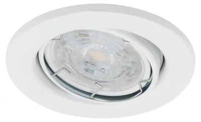 LED-Einbaustrahler Set 3er, dimmbar, GU10, 5,5W, 460lm, 3000K, IP23, weiß