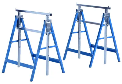 Produktbild von HOMCOM 2 x Gerüstbock Unterstellbock Stützbock höhenverstellbar Stahl Blau