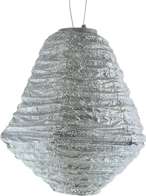Produktbild von LUMIZ Lampion Solarlampe Can Marrakesh Silver silberfarben Ø 30 cm - Tyvek®