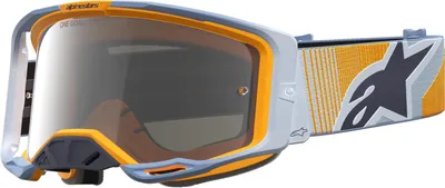 Zdjęcie produktu dla Okulary motocyklowe Alpinestars Vision 8 Maven Mirror, niebiesko-pomarańczowe, uniwersalny rozmiar