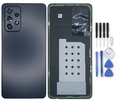 Obrázek produktu pro Náhradní kryt baterie Samsung pro Galaxy A52 GH82-25427A v černé barvě Awesome Black