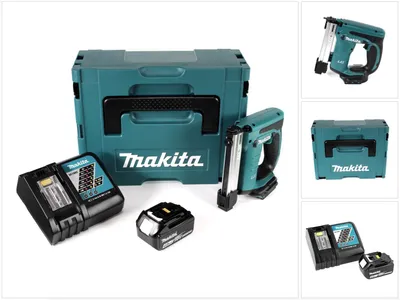 Produktbild von Makita DST 221 RM1J 18 V Li-ion Akku Tacker im Makpac + 1x BL 1840 B 4,0 Ah Li-Ion Akku + DC 18 RC Ladegerät