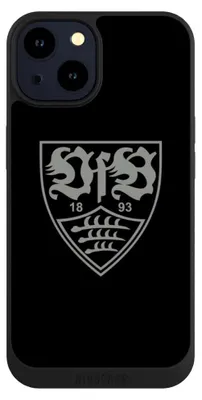 Produktbild von NIVOCASE Handyhülle für Apple iPhone 14  Hülle NIVOpure Case Schwarz Logo Offizielles Lizenzprodukt VfB Stuttgart