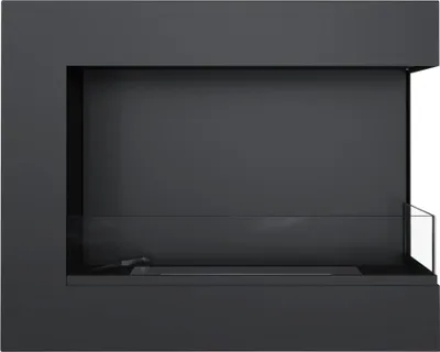 Produktbild von Wandkamin Bioethanol DELTA 600 rechts mit Verglasung