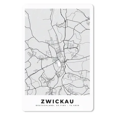 Produktbild von MuchoWow® Mauspad Mousepad Deutschland - Karte - Zwickau - Stadtplan 40x60 cm - Mousepads - Maus Mat - Pad - Mausunterlage - Schreibtisch Accesoire