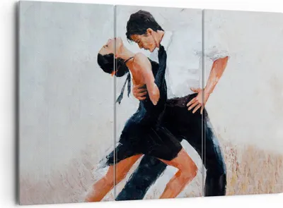Produktbild von Bild auf Leinwand - Leinwandbild - tanzen sie - 165x110cm - Wand Bild - Wanddeko - Wandbilder - Leinwanddruck - Bilder - Kunstdruck - Wanddekoration - Leinwand bilder - Wandkunst - CE165x110-3771