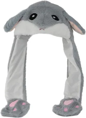 Produktbild von Plüsch Tiermütze mit beweglichen Ohren für Kinder - Bunte Tiermütze