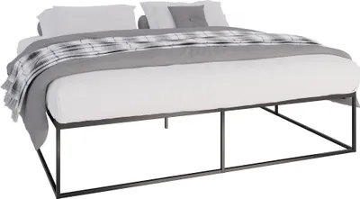 Produktbild von CLP Metallbett Scala schwarz Größe 200x200x46 cm