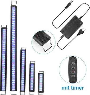 Immagine prodotto di Lampada a LED per acquario da 45 W con supporto e timer per interni