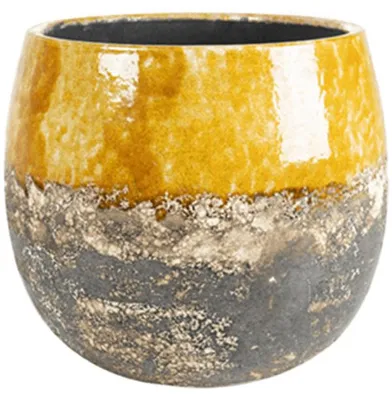 Produktbild von Ter Steege Blumentopf Gelb-Mehrfarbig D 23 cm H 20 cm