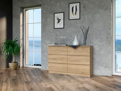 Produktbild von Kommode, 120/140 cm Breiten, 6 Schubladen