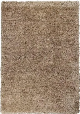 Zdjęcie produktu dla Beżowy dywan do salonu, gruby dywan shaggy, wzór jednokolorowy 80x150 cm