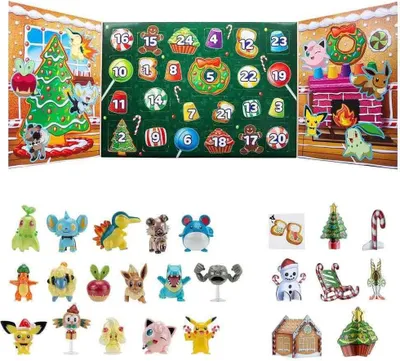 Produktbild von Pokemon Multi Adventskalender 24 Stücke Mehrfarbig Mehrfarbig One Size