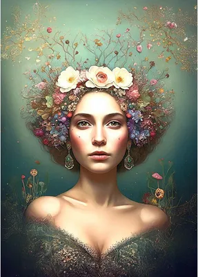 Productafbeelding van Cadence Decoupage Reisdecoratie "Nature Crown", 60x85 cm, knutselpapier