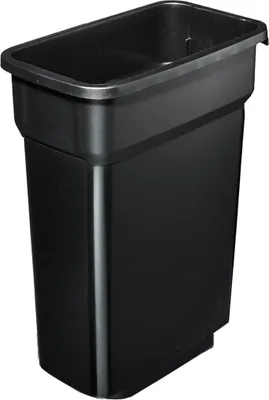 Image de Collecteur de déchets 55l H610xL490xP290mm noir ROTHO