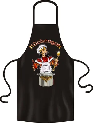 Produktbild von Grillschürze, Kochschürze, Küchenschürze, Küchengott, Rahmenlos® Art. 2937