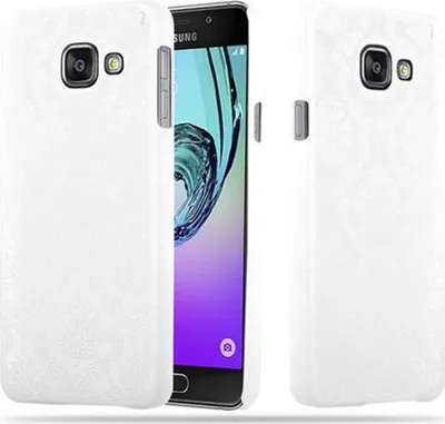 Immagine prodotto di Cadorabo cover per Samsung Galaxy A3 2016 cover protettiva in bianco custodia rigida cover protettiva fiori cover telefono cellulare