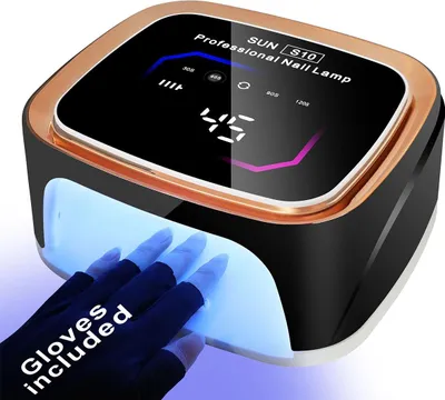 Produktbild von Kabellose LED UV Nagellampe, Gel Nagellack Trockner, 4 Timer, Profi Maniküre Licht,  Lichthärtungsgerät