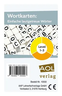 Obrázek produktu pro Wortkarten: Einfache lautgetreue Wörter