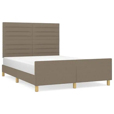 Immagine prodotto di vidaXL Struttura letto senza materasso Taupe 140x190 cm tessuto