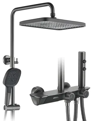 Obrázek produktu pro Sprchový systém s termostatem, barva: gunmetal šedá