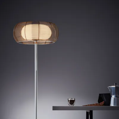 Produktbild von BRILLIANT Standleuchte, 2-flammig Relax braun IP20 E27 30 Watt g. f. Tropfenlampe