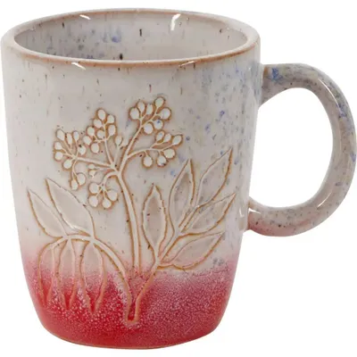 Produktbild von Porzellan-Tasse Blume rot - LandLust