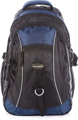 Produktbild von Bag Street Damen und Herren Alltag und Arbeit 3 Fächer Rucksack Schwarz mit Dunkelblau