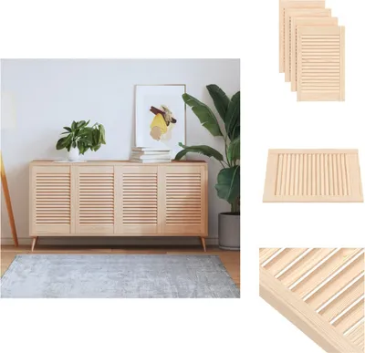 Immagine prodotto di vidaXL Ante dell'armadio a doghe 4 pezzi 61,5x39,4 cm in legno massiccio - Ante dell'armadio