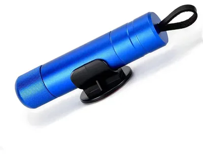 Obrázek produktu pro Záchranný kladivo 2 v 1 s řezákem popruhů a tréninkovou lahví, modré barvy