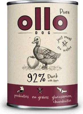Zdjęcie produktu dla Karma dla psa Ollo Pure Kaczka z Jabłkiem 850 g