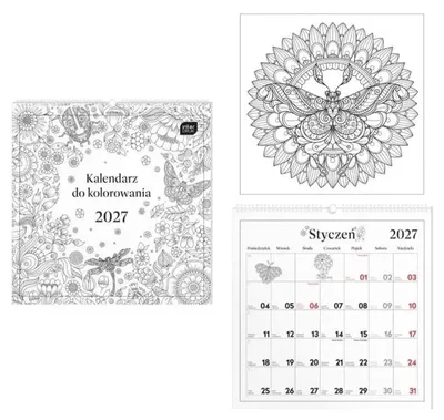 Image de Calendrier à colorier 2027, format 30x30 - INTERDRUK