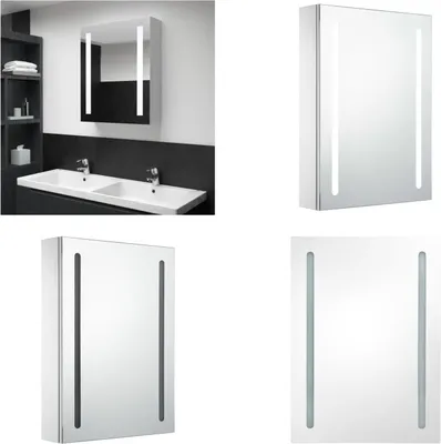 Produktbild von vidaXL LED Spiegelschrank 50x13x70 cm - Badezimmerschrank - Badezimmerschränke - Spiegelschrank - Spiegelschränke