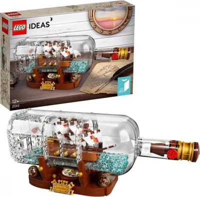 Produktbild von LEGO Ideas Schiff in der Flasche - 21313, Bausatz, 12 Jahr(e), 962 Stück(e), 942 g
