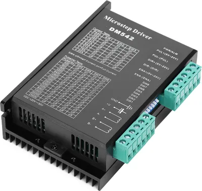 Zdjęcie produktu dla Sterownik mikrokrokowy, sterownik silnika krokowego, 2‑, fazowy sterownik silnika krokowego, sterownik silnika krokowego DM542, sterownik silnika krokowego o wysokim podziale, sterownik silnika krokowego z kontrolą prądu Pwm