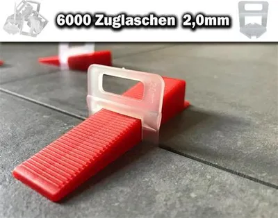 Obrázek produktu pro 6000 tažných úchytů 2,0 mm – systém pro vyrovnání dlaždic KACHEL GOTT®