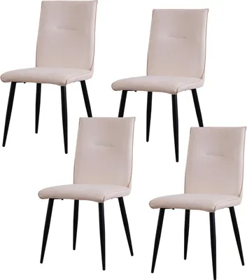 Produktbild von Esszimmerstuhl 4er Set Creme Salinas